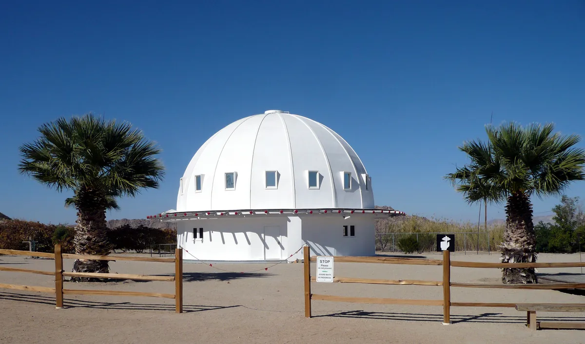 Natural hot mineral pools in Desert Hot Springs