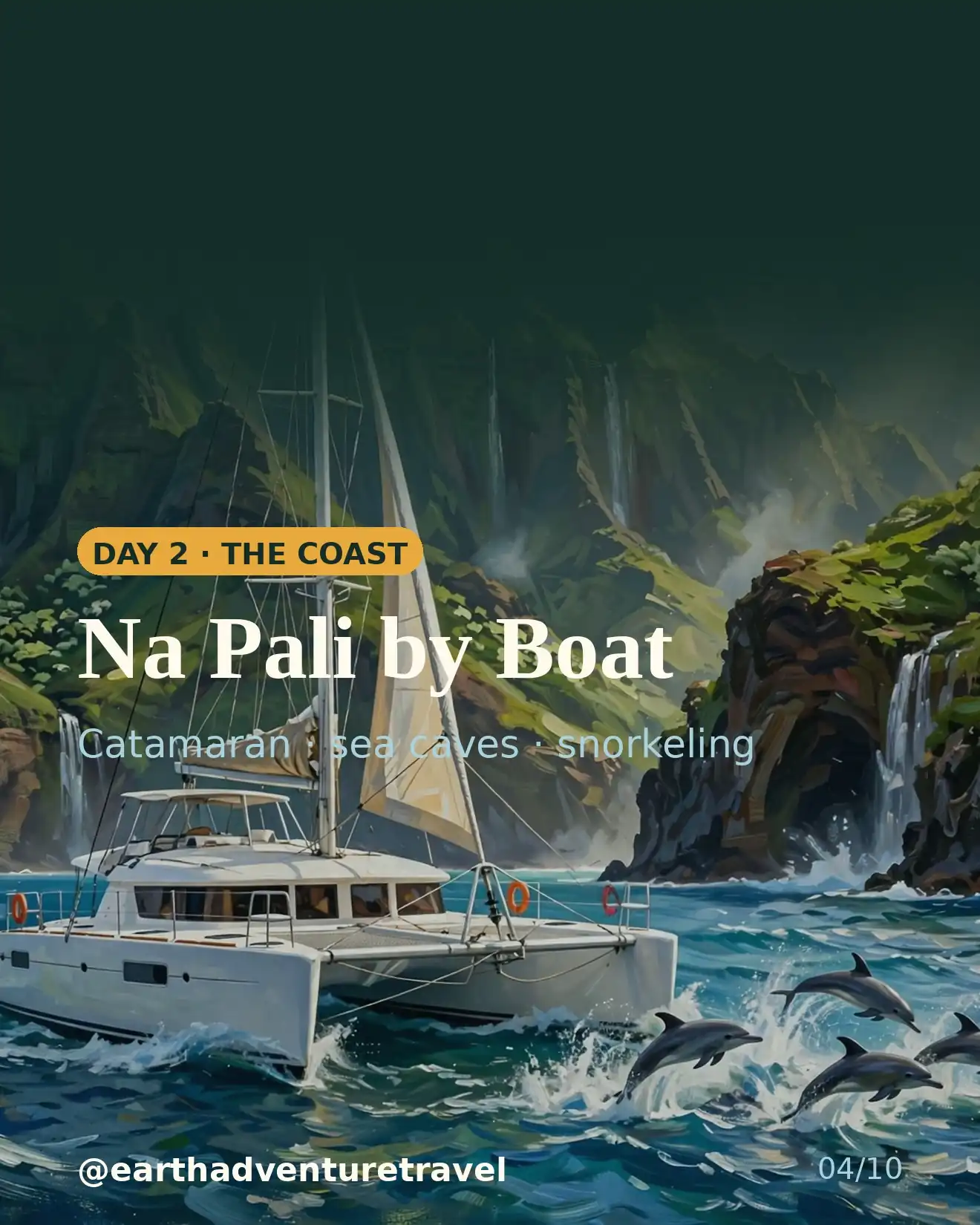 Designed day 2 slide: Na Pali boat