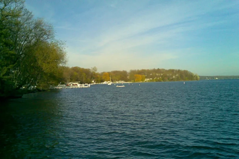 The village of Williams Bay on the north shore of Geneva Lake