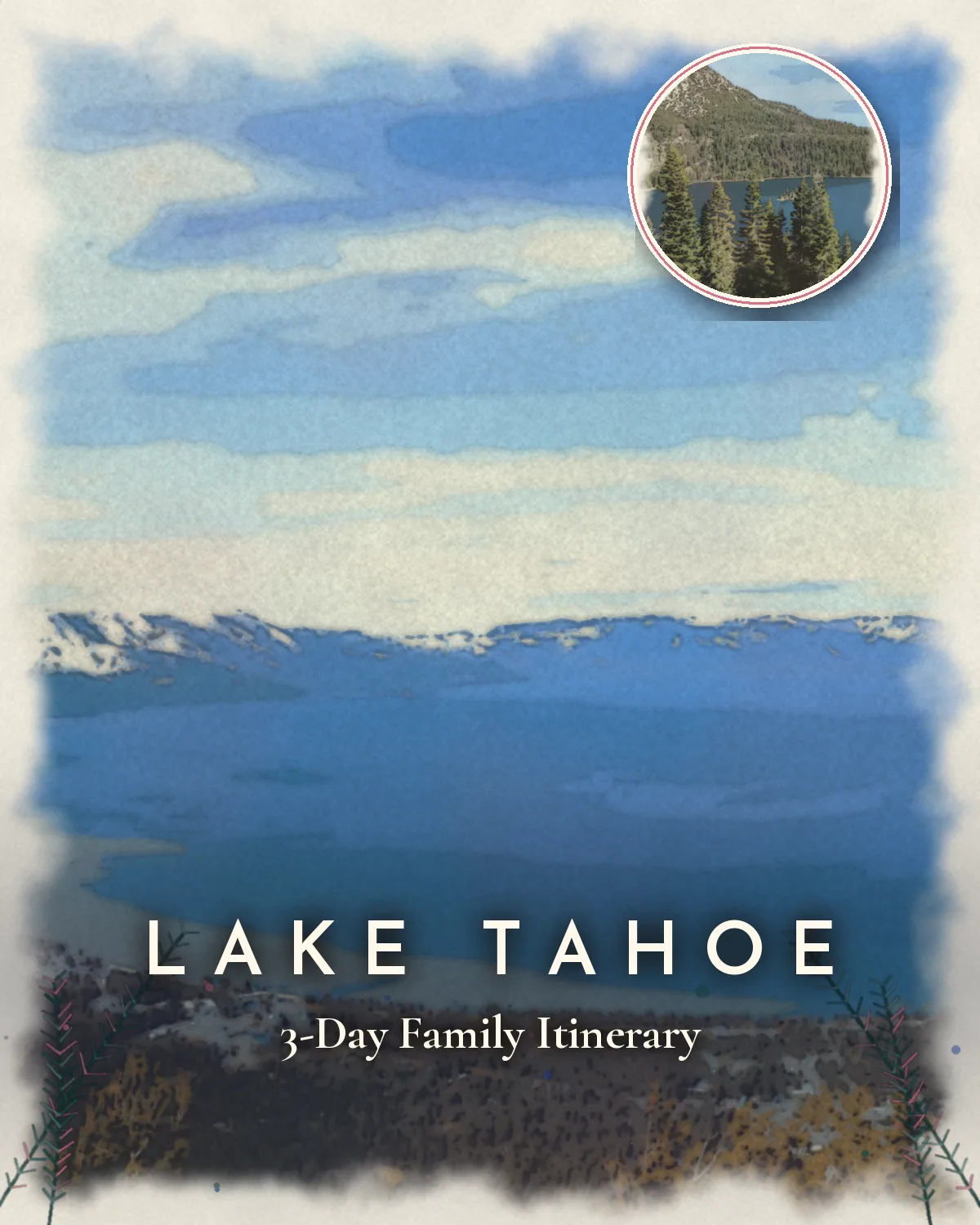 Cover artwork for the Lake Tahoe in Winter guide