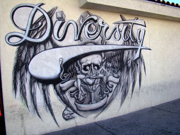 A mural in the Las Vegas Arts District