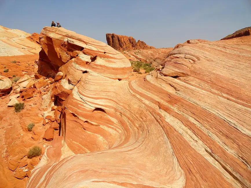 The Fire Wave's striped sandstone in Valley of Fire