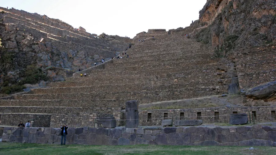 The Inca terraces of Ollantaytambo fortress