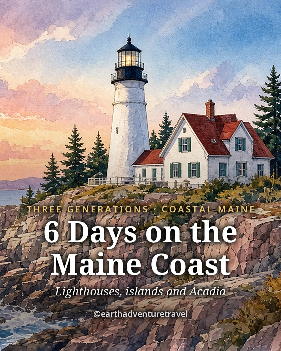 Cover artwork for the The Maine Coast guide