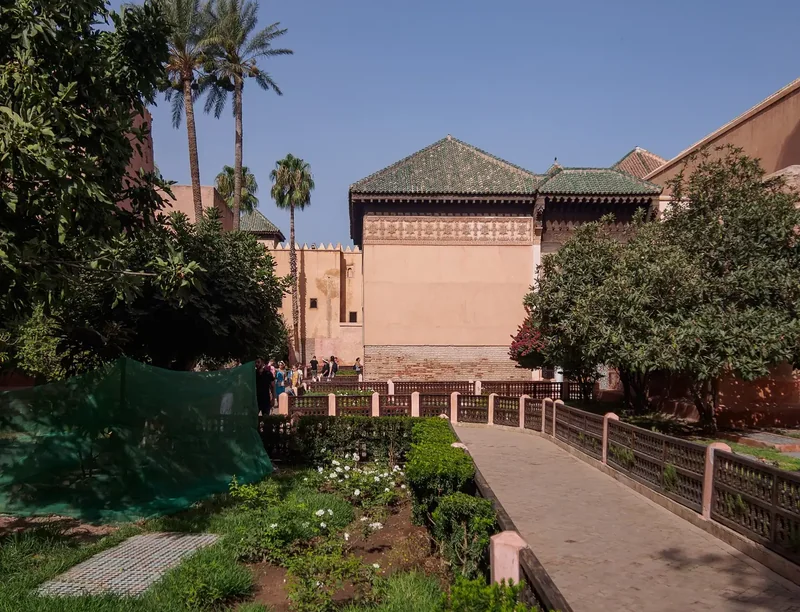 The Hall of Twelve Columns in the Saadian Tombs, Marrakech