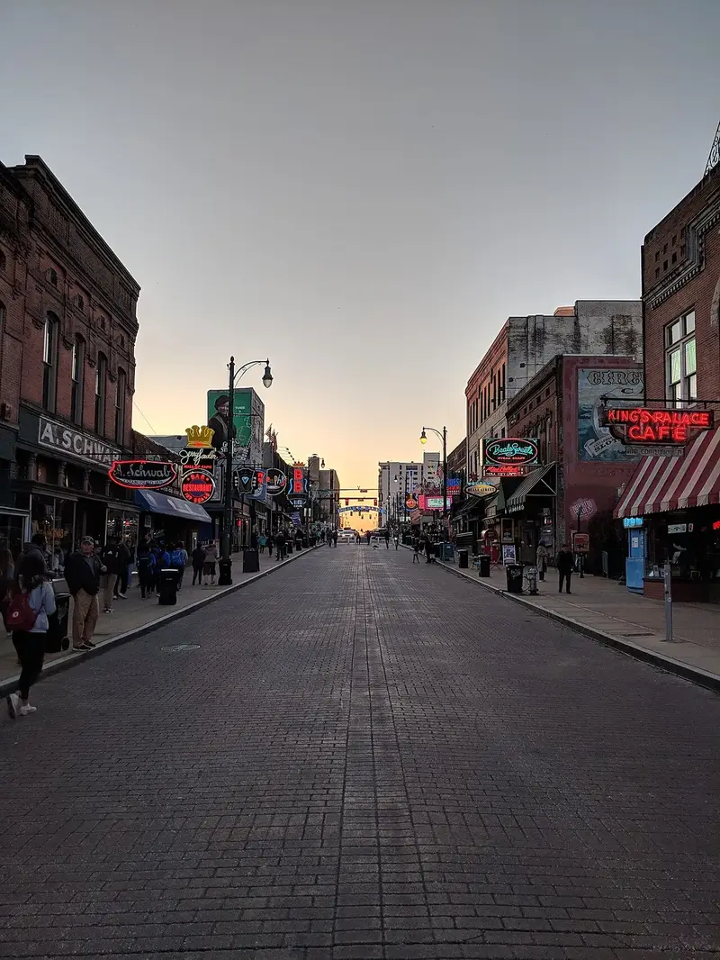 Beale Street daytime showing the historic district