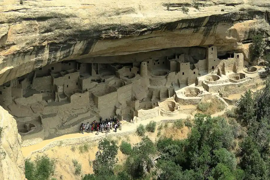 Cliff Palace in its sandstone alcove