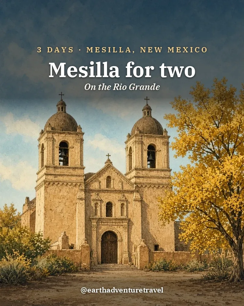 Illustrated recap card: Mesilla