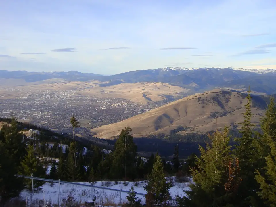 Missoula and the Rattlesnake Wilderness from Mount Dean Stone