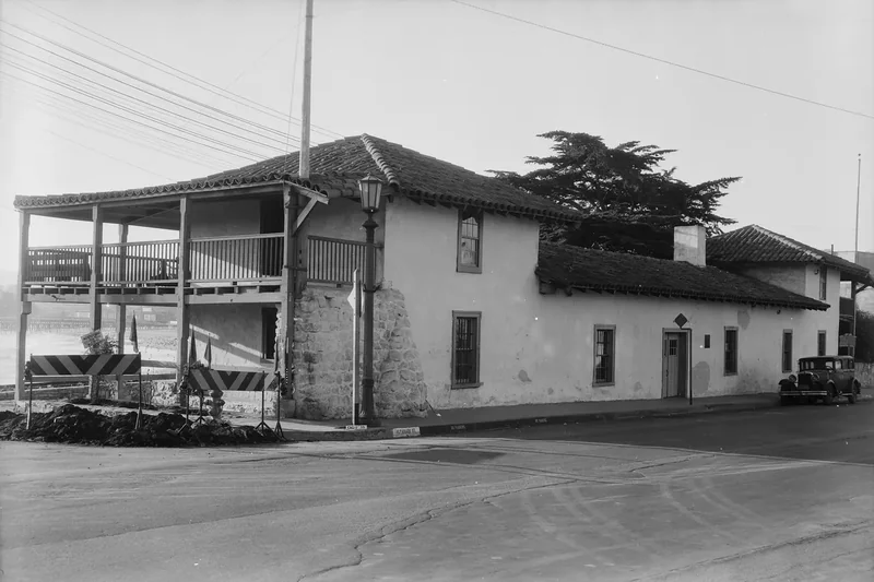 The adobe Custom House on Custom House Plaza in Monterey