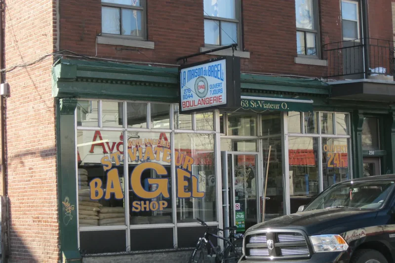 The storefront of St-Viateur Bagel on Saint-Viateur Street West in Montréal