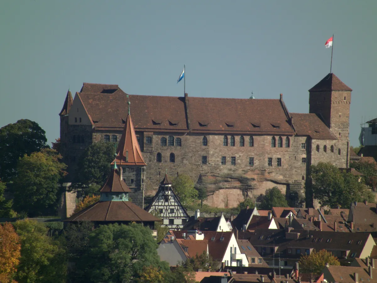The Imperial Castle of Nuremberg on its rock above the old town