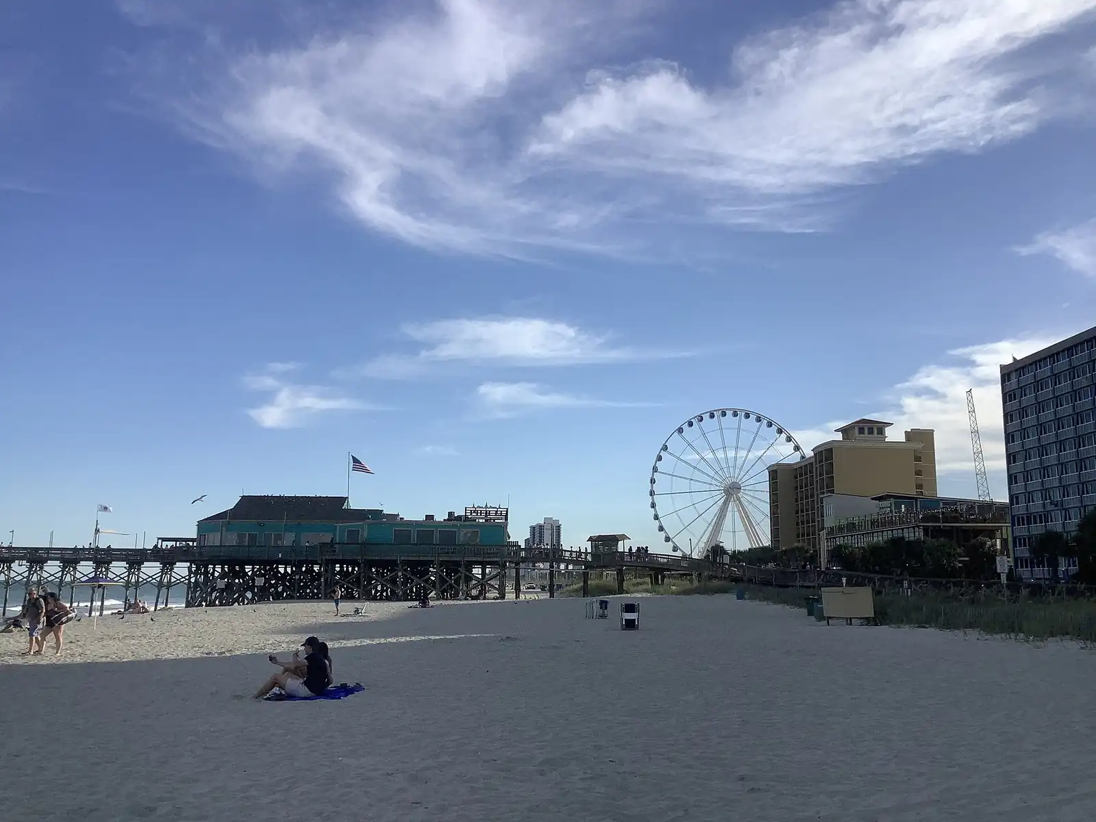 The 2nd Avenue Pier over the surf at Myrtle Beach