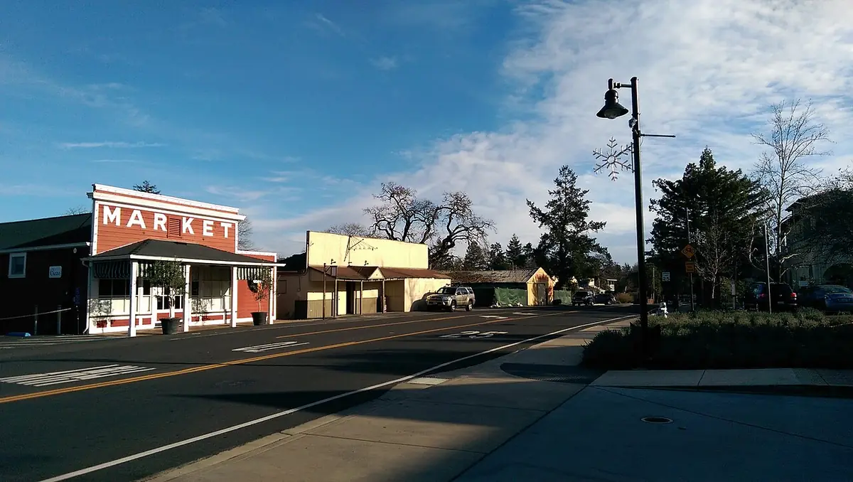 Downtown Yountville's Washington Street