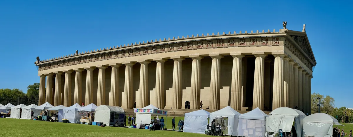 The full-scale Parthenon replica in Centennial Park