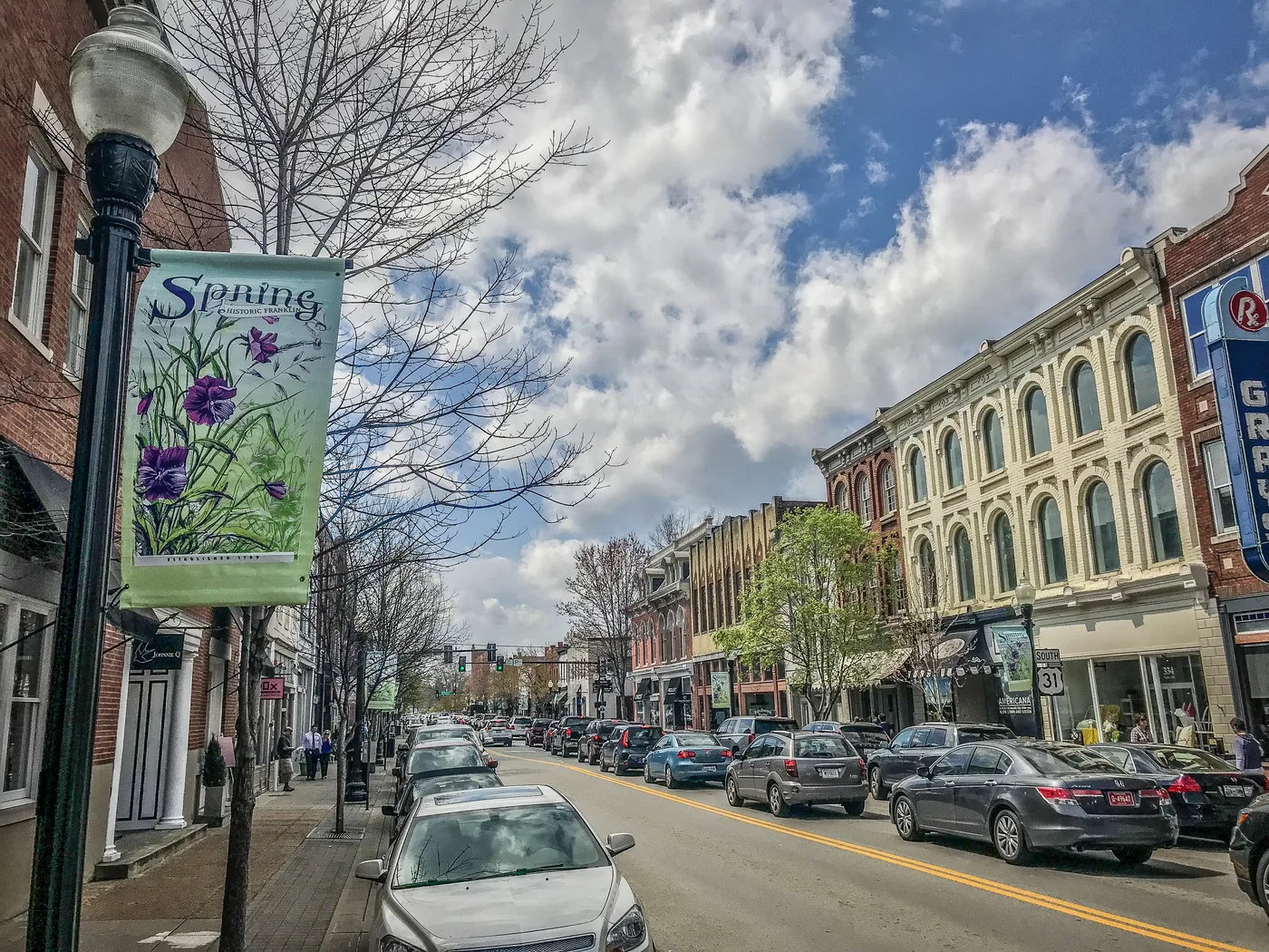 Historic downtown Franklin, Tennessee