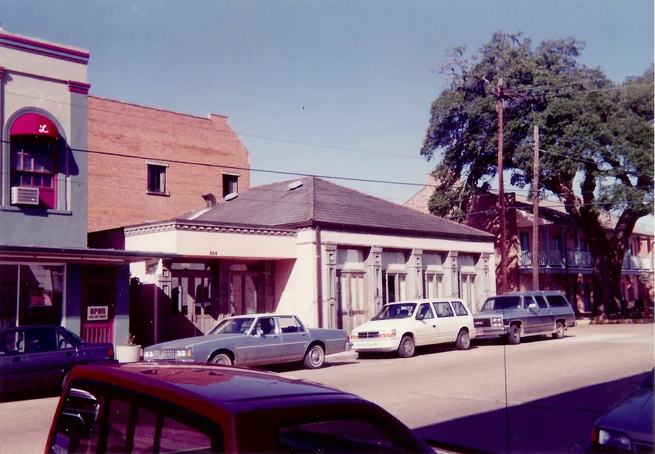 Front Street and Cane River Lake in Natchitoches, Louisiana