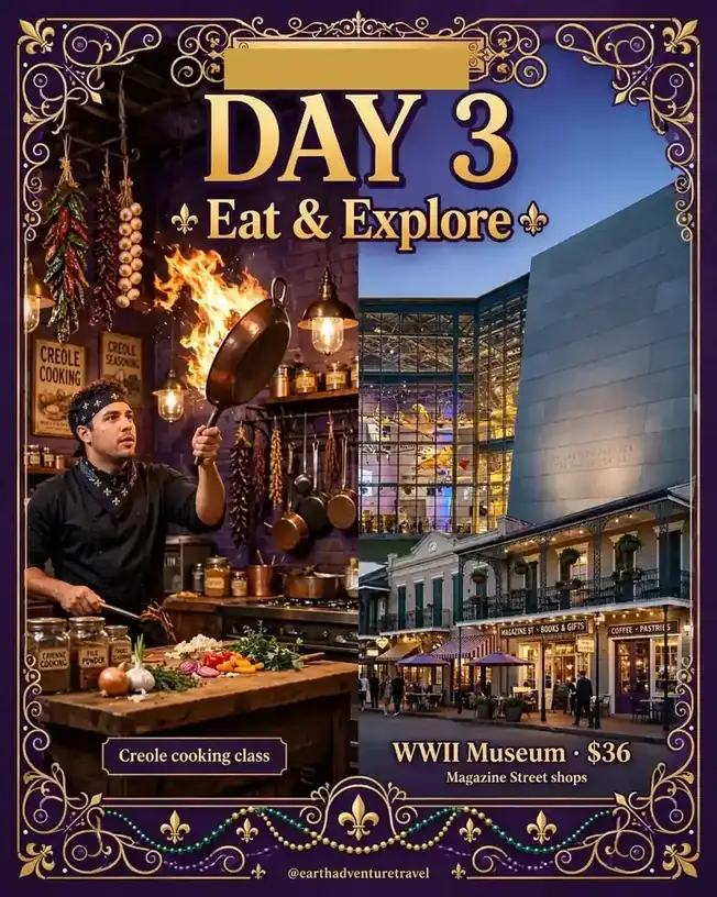 Day 3 graphic: food and culture itinerary
