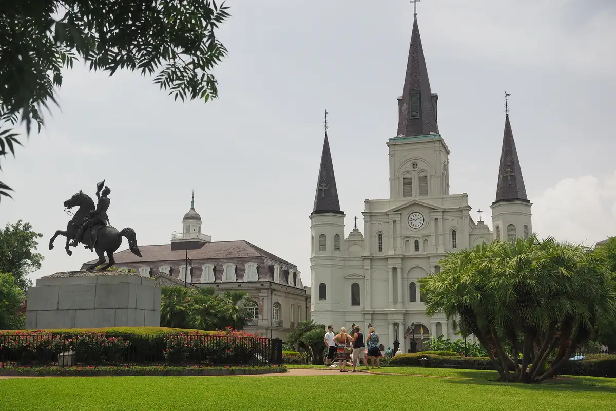 Jackson Square with St. Louis Cathedral, New Orleans