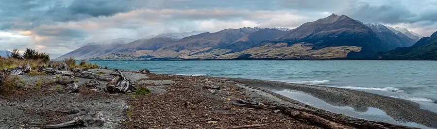 Sunrise over Lake Wanaka from Boundary Creek