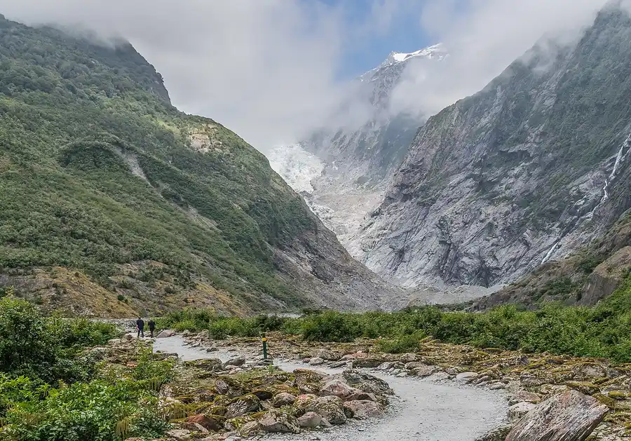 The Franz Josef Glacier valley