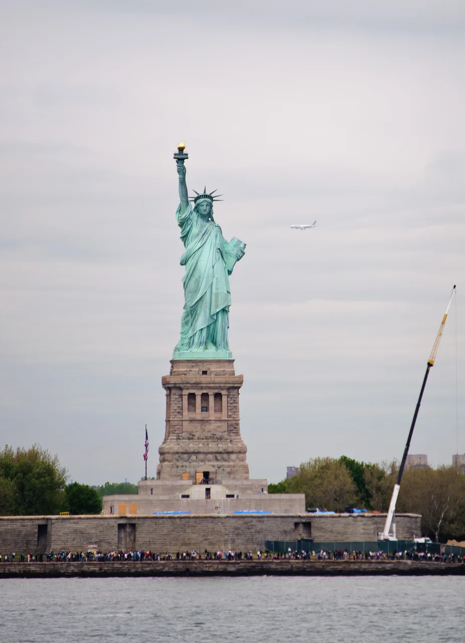 The Statue of Liberty seen from the ferry