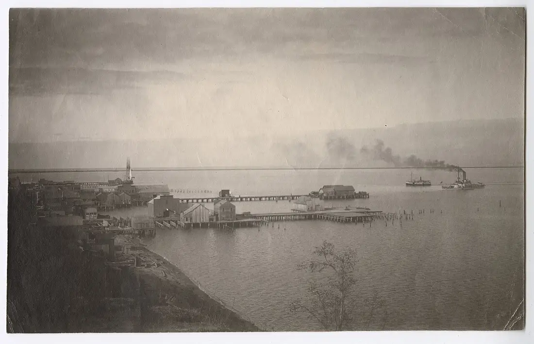 Port Angeles harbor, ca. 1900