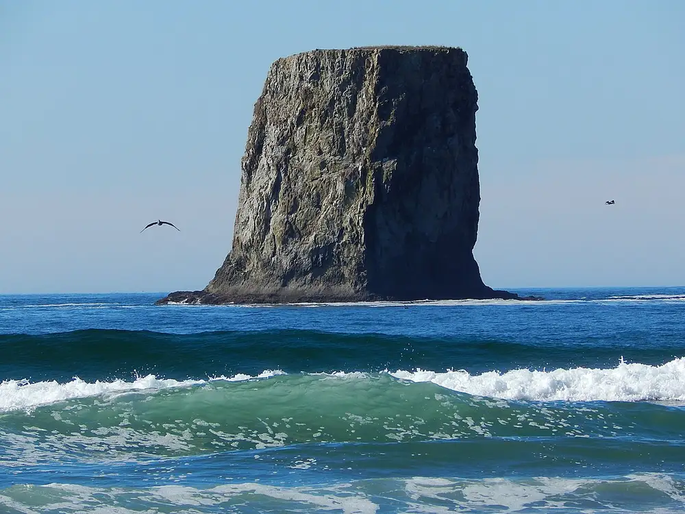 Sea stacks rising off Second Beach on the Olympic coast