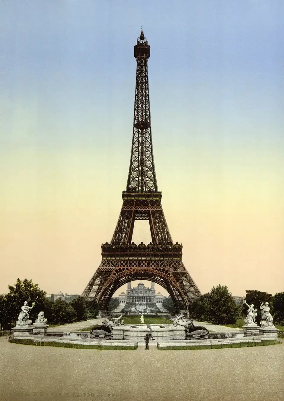 The Eiffel Tower from the Trocadéro esplanade
