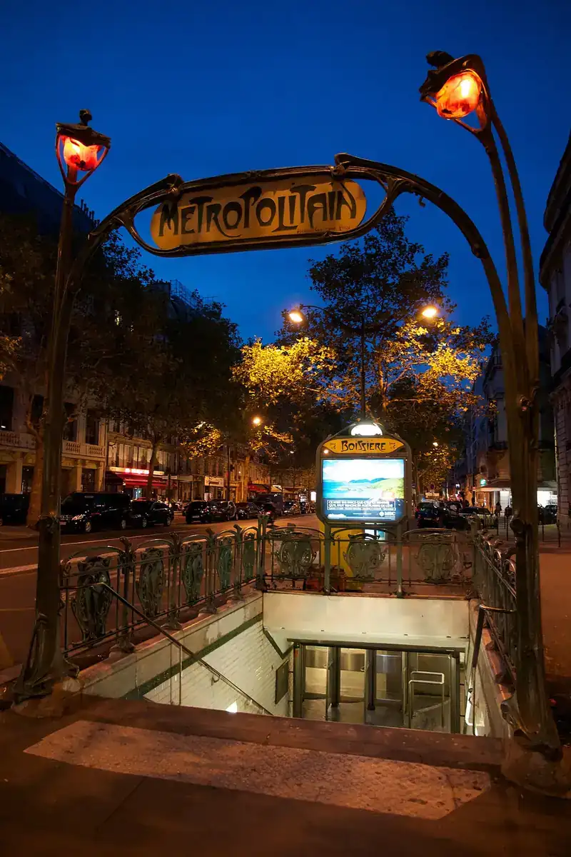 A Paris métro station entrance