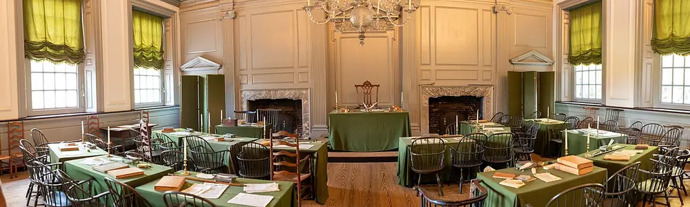 The Assembly Room inside Independence Hall