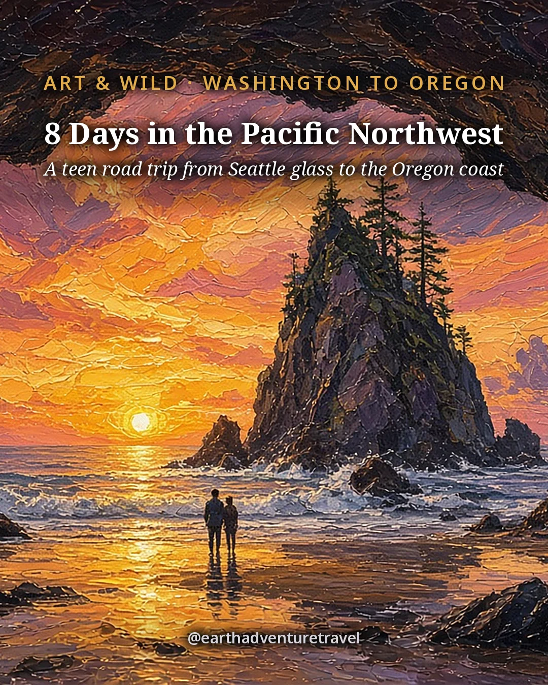 Cover graphic for the Pacific Northwest itinerary