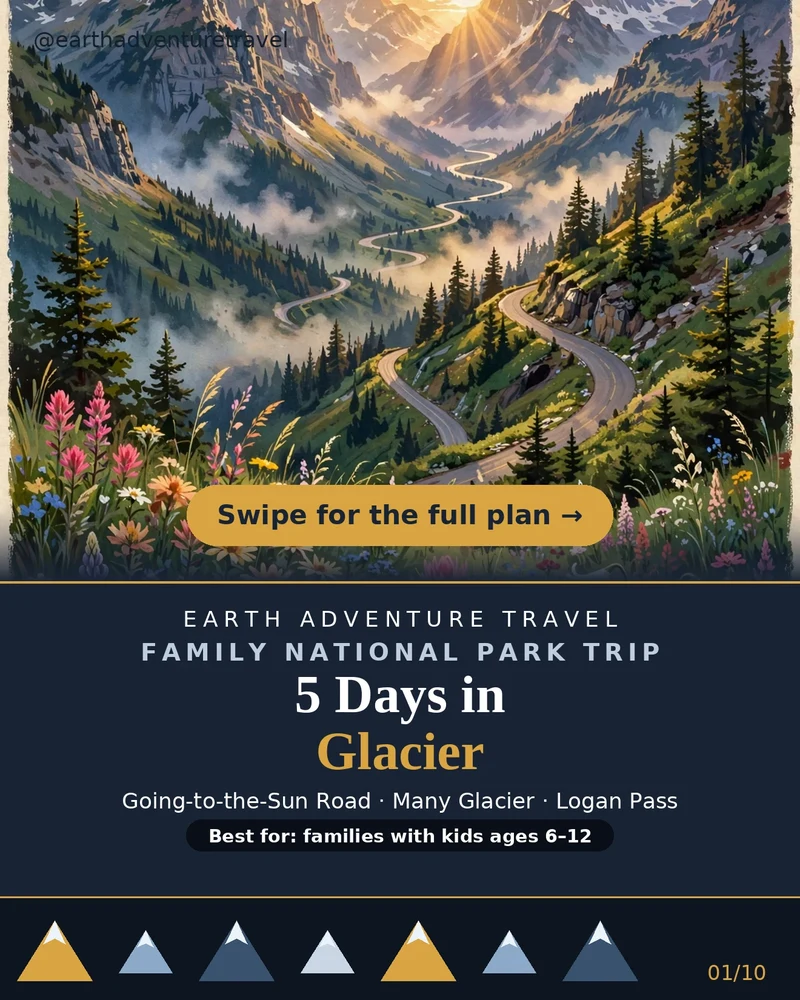 Glacier National Park family trip cover