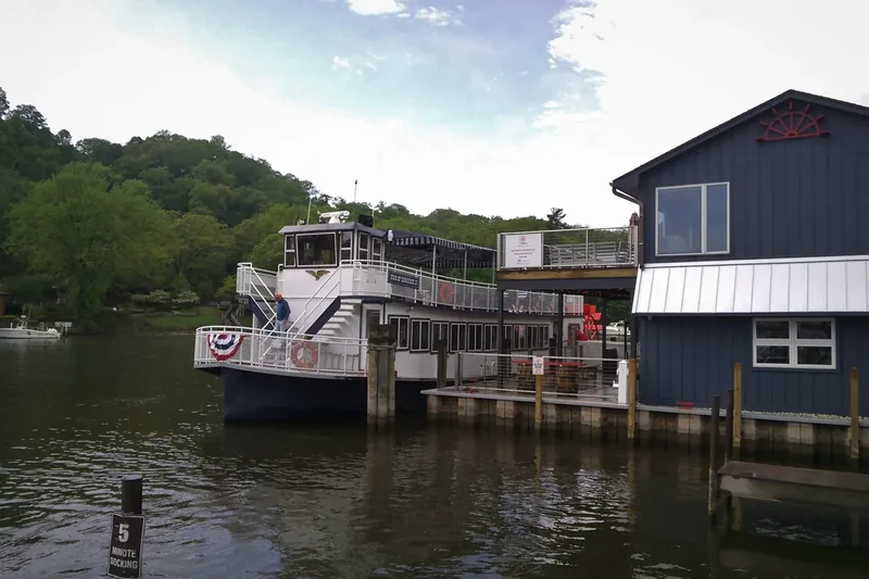 The Star of Saugatuck paddlewheel boat on the Kalamazoo River