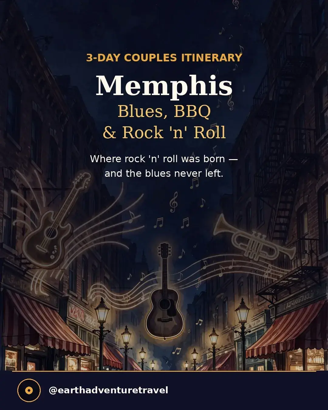 Cover graphic for Memphis: 3-Day Couples Getaway