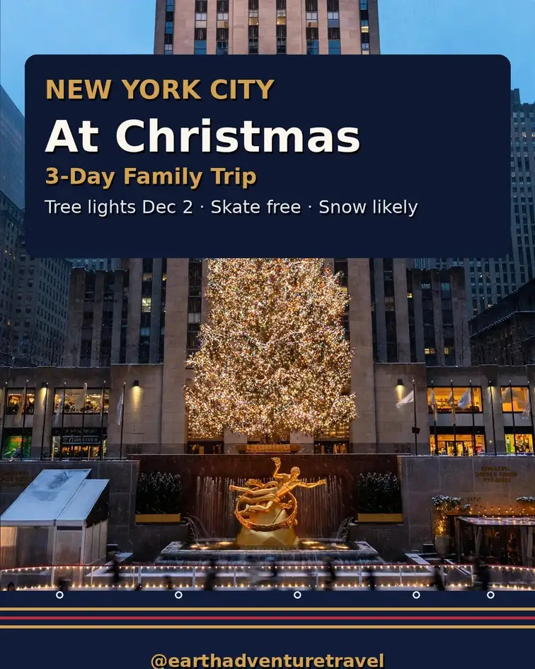 Cover graphic for NYC at Christmas