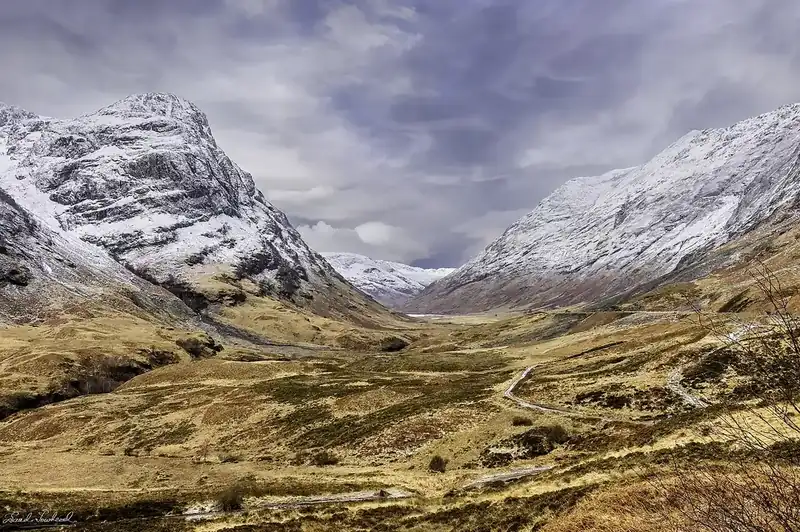 The Glencoe valley in shifting light