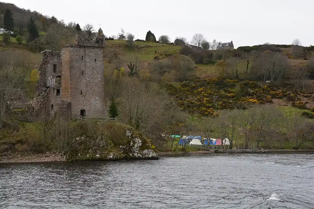 Urquhart Castle ruins above Loch Ness
