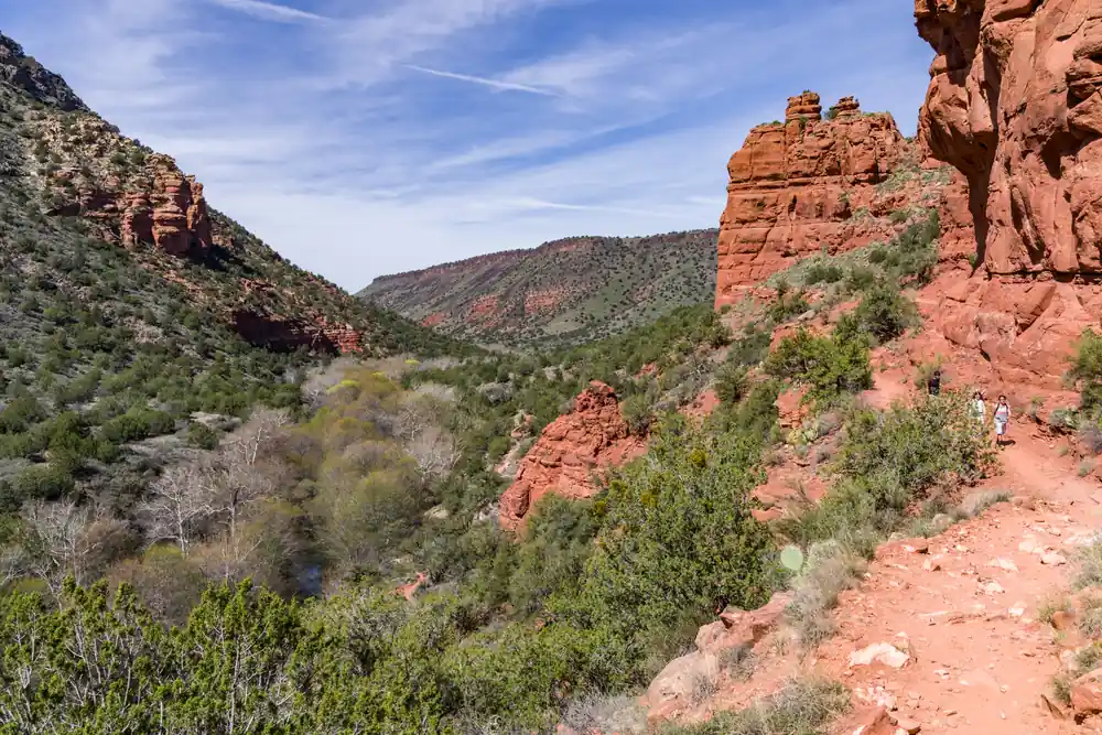 Red rock desert trail in Sedona showing why hiking gear matters