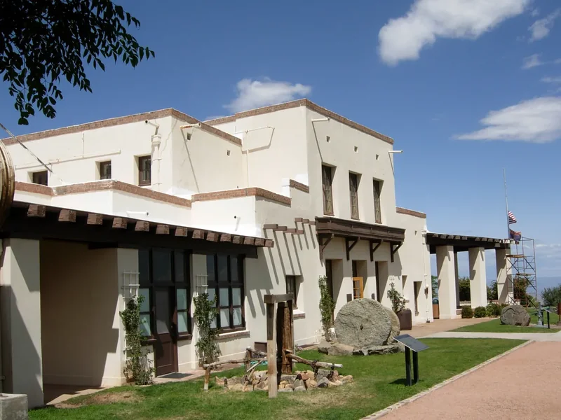The Douglas Mansion at Jerome State Historic Park on the hillside