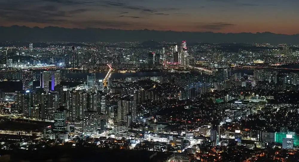 Seoul seen from N Seoul Tower