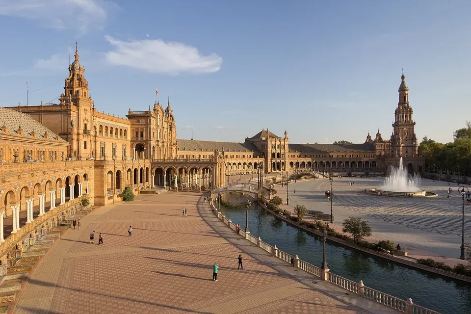 Plaza de España in Seville, Spain
