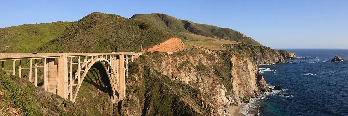 Big Sur coastline at golden hour