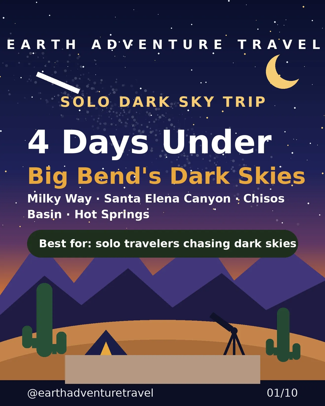 Cover graphic for Big Bend Dark Sky Solo