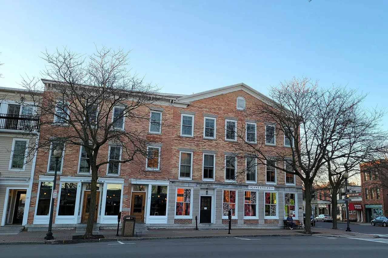 Historic buildings on West Genesee Street in Skaneateles