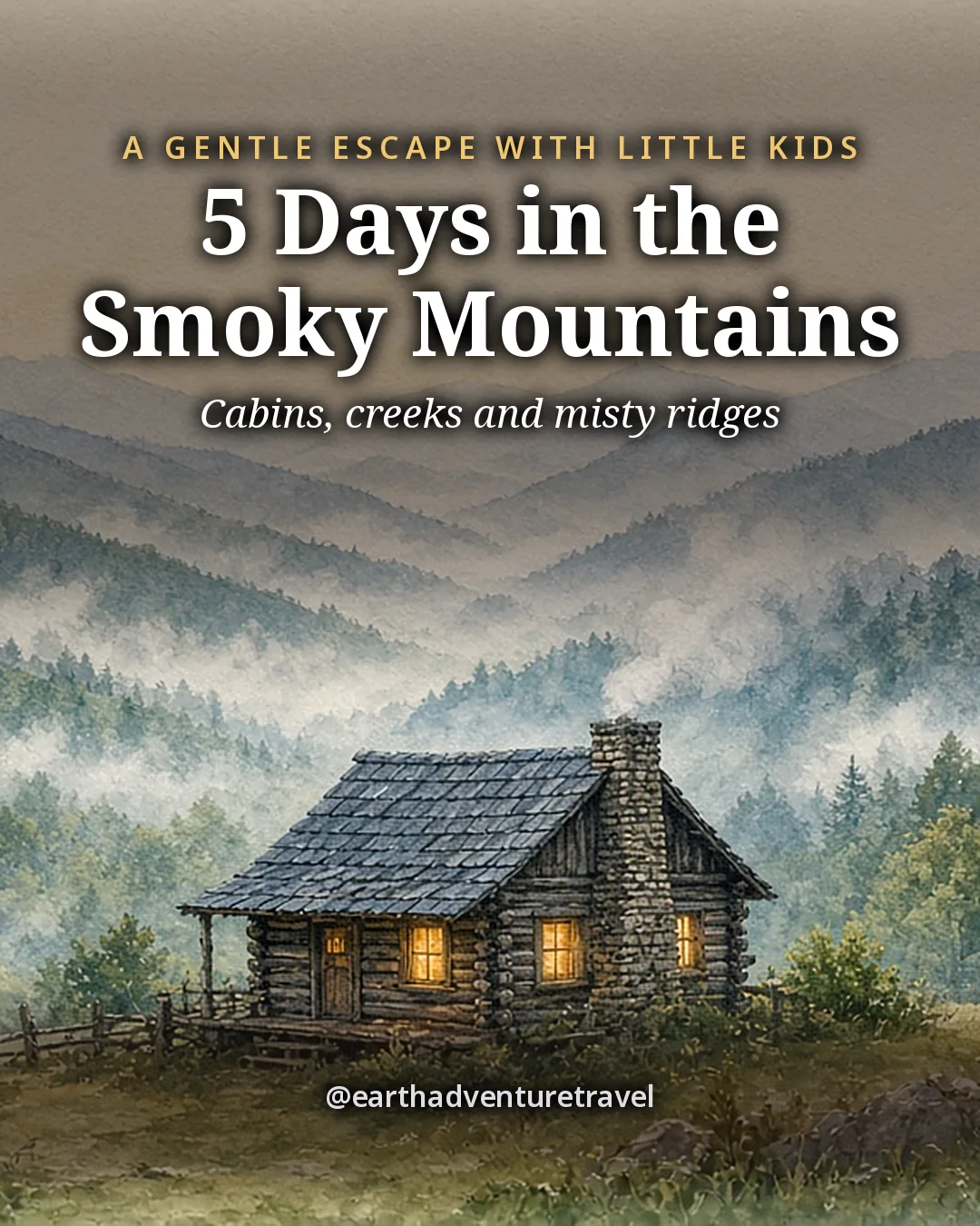 Cover graphic for the Smoky Mountains itinerary
