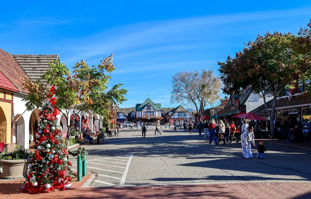 A windmill in Solvang, California