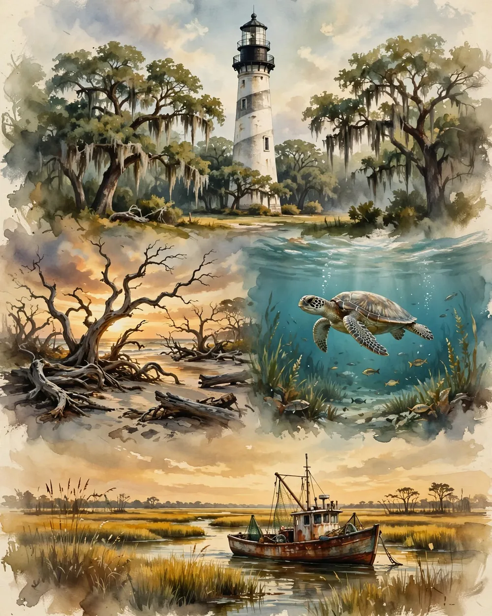Saveable recap graphic for the four-day Golden Isles couples route