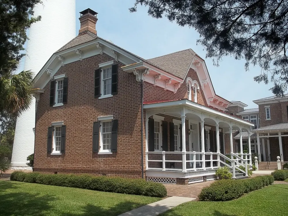 The keeper's dwelling at the St. Simons Lighthouse