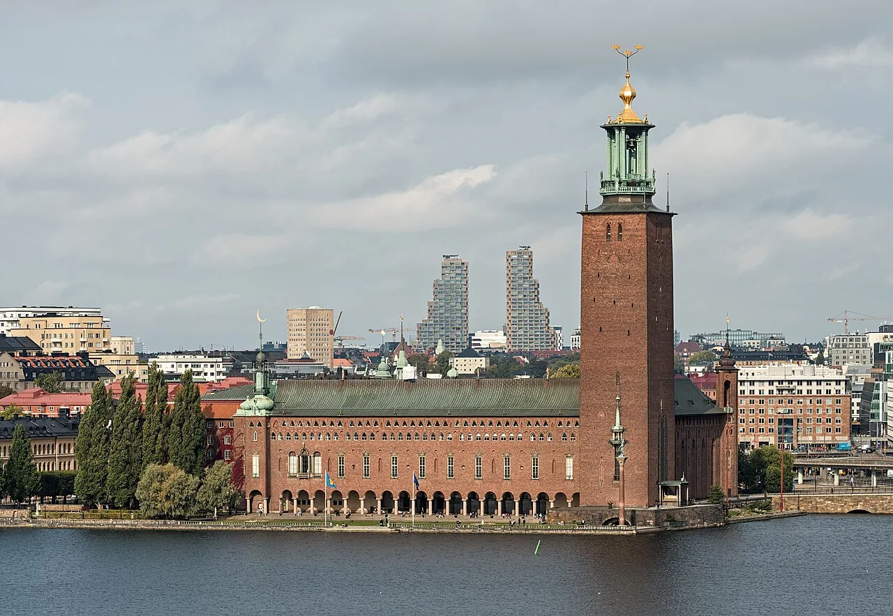 Stockholm City Hall on the waterfront